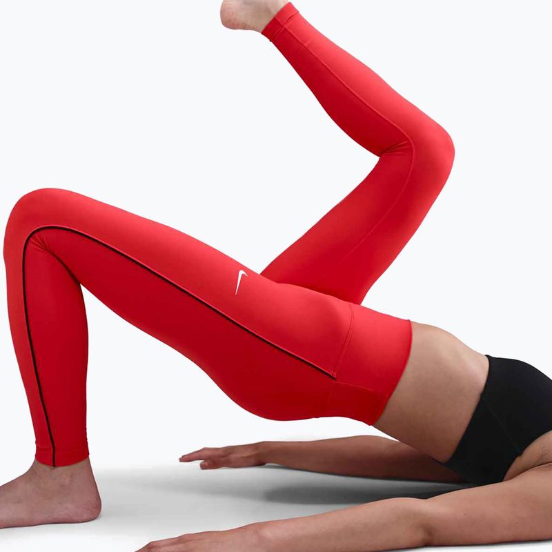 Legginsy damskie Nike One High-Waisted light crimson/black 6
