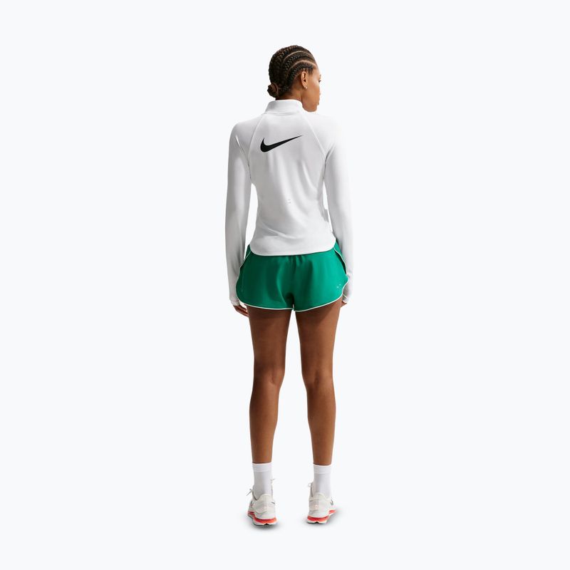 Longsleeve do biegania damski Nike Tempo Swoosh Run Dri-Fit 1/4-Zip white/black 3