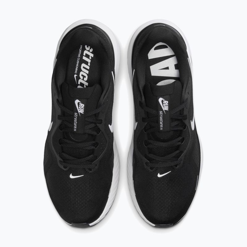Buty do biegania męskie Nike Structure 26 Wide black/wolf grey/metallic silver/white 4