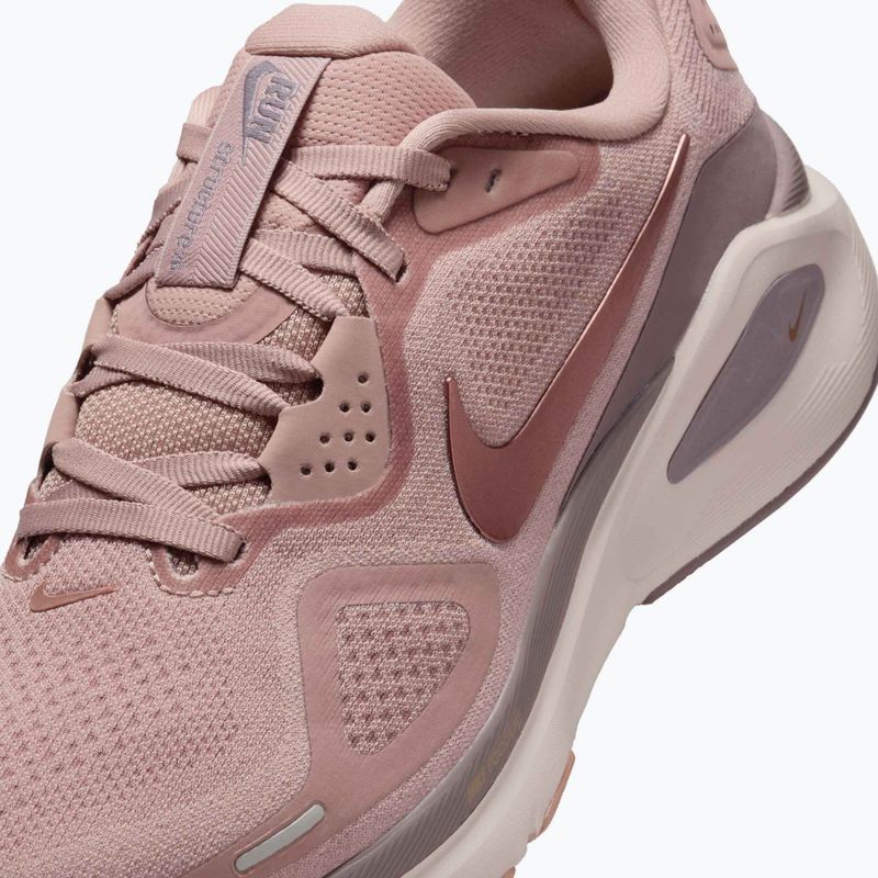 Buty do biegania damskie Nike Structure 26 particle pink/taupe grey/silt red/metal rose gold 8