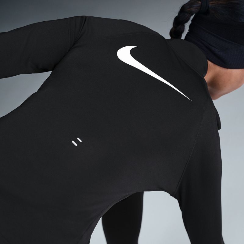 Longsleeve do biegania damski Nike Tempo Swoosh Run Dri-Fit 1/4-Zip black/white 5