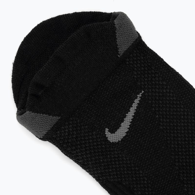 Skarpety Nike Running Lightweight No-Show black/dark smoke grey/smoke grey 3
