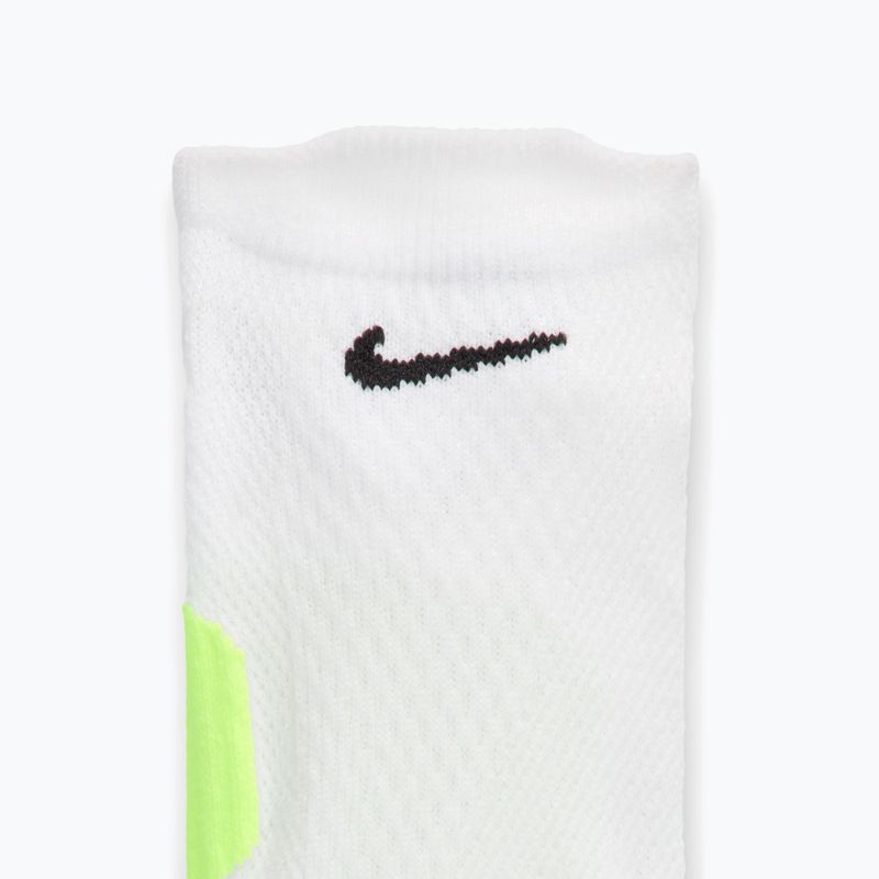 Skarpety Nike Running Midweight No-Show white/volt/black 4