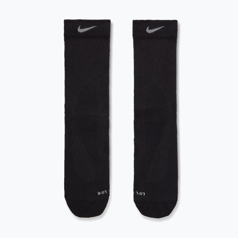 Skarpety Nike Running Lightweight Crew black/dark smoke grey/smoke grey 2