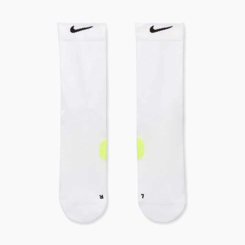 Skarpety Nike Running Midweight Crew white/volt/black 2