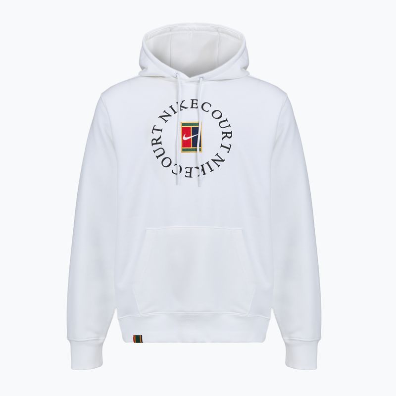 Bluza tenisowa męska Nike Court Dri-Fit Heritage French Terry Hoodie white/black 7