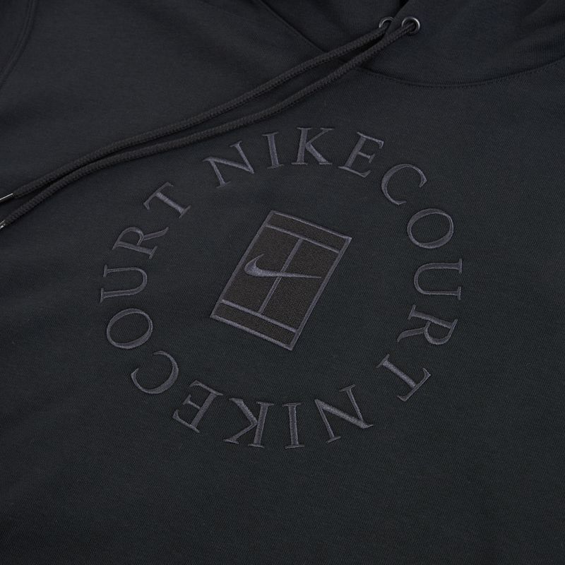Bluza tenisowa męska Nike Court Dri-Fit Heritage French Terry Hoodie black/anthracite 8