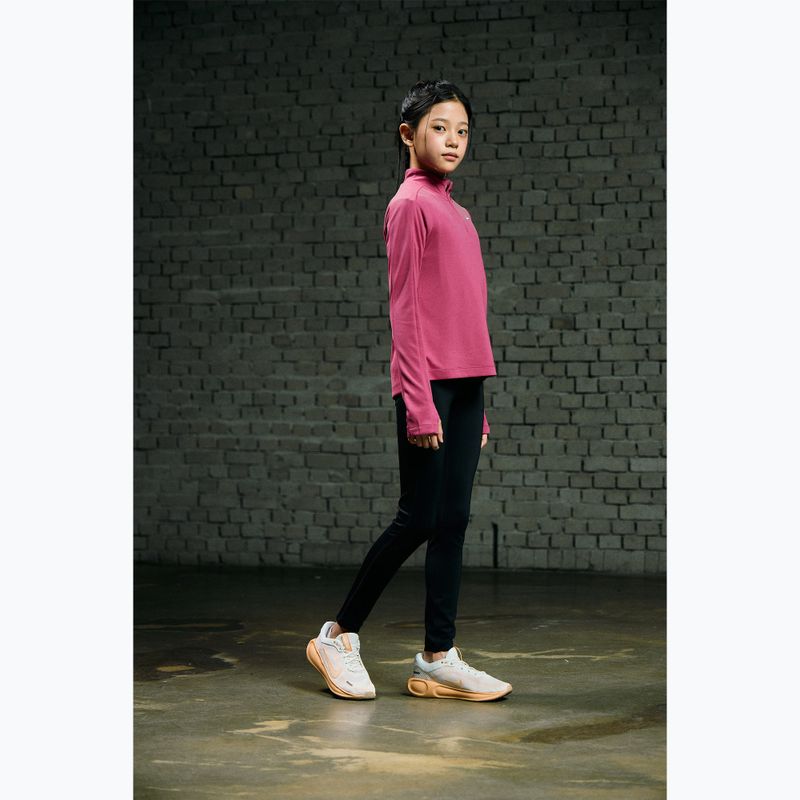 Longsleeve treningowy dziecięcy Nike Dri-Fit 1/4 Zip sweet beet/white 10