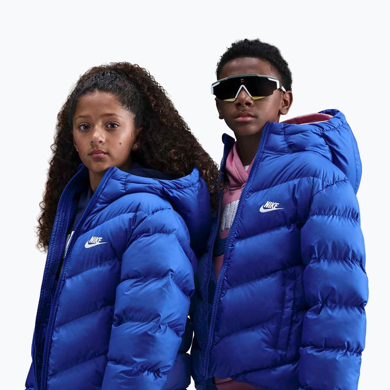 Kurtka ocieplana dziecięca Nike Sportswear All Day Play game royal/white 5