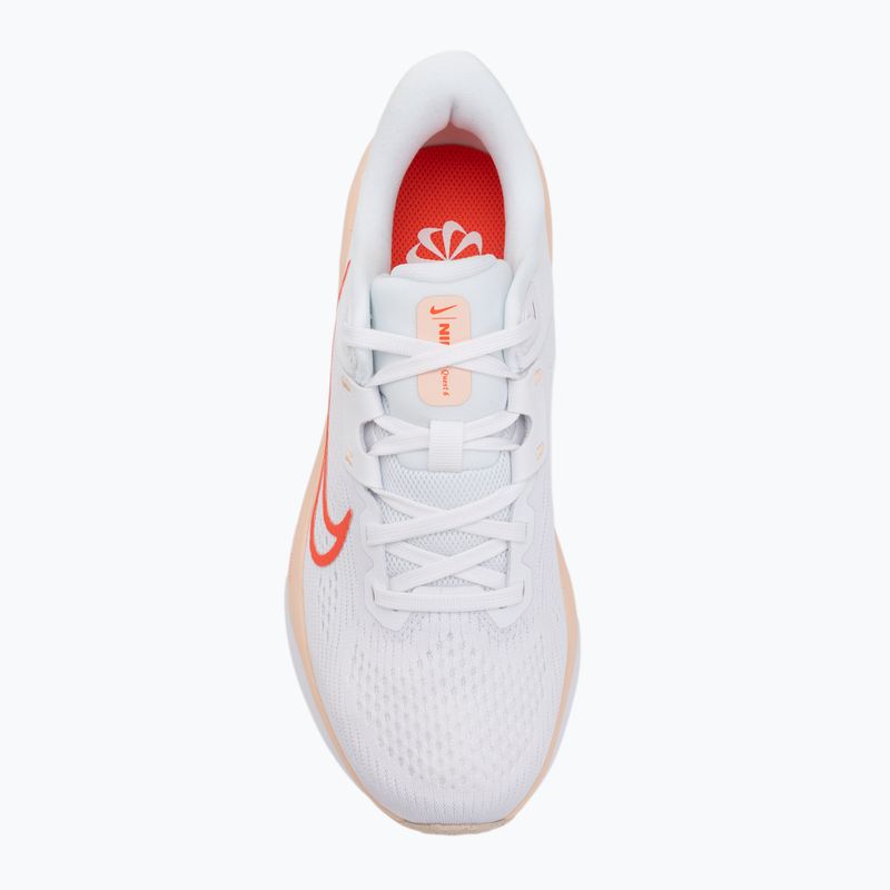 Buty do biegania damskie Nike Quest 6 white/bright crimson/washed coral 5
