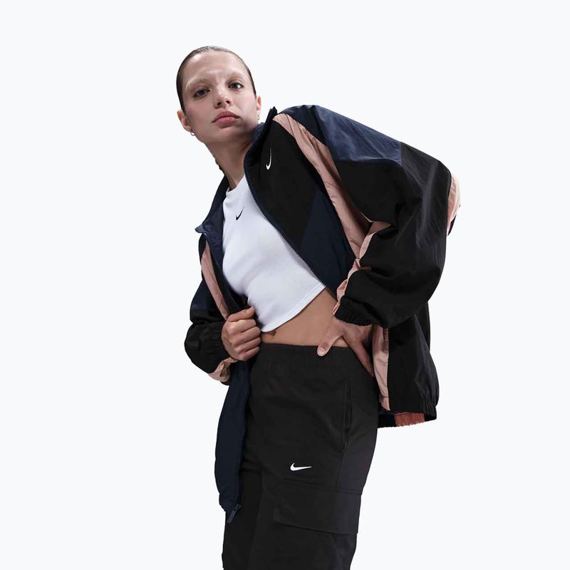 Kurtka damska Nike Sportswear Oversized midnight navy/black/particle pink/sail 5