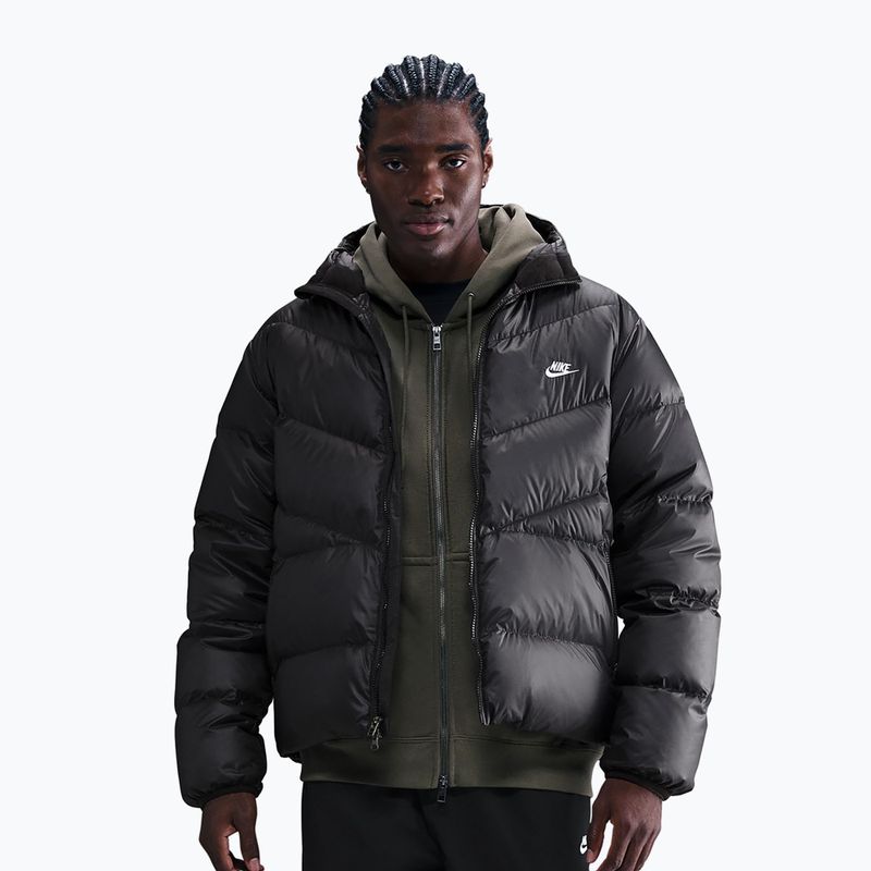 Kurtka puchowa męska Nike Windrunner black/black/white