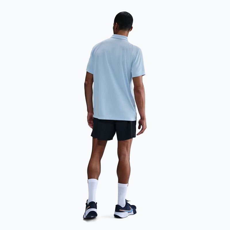 Koszulka tenisowa męska Nike Court Dri-Fit Polo Solid celestine blue/black 3