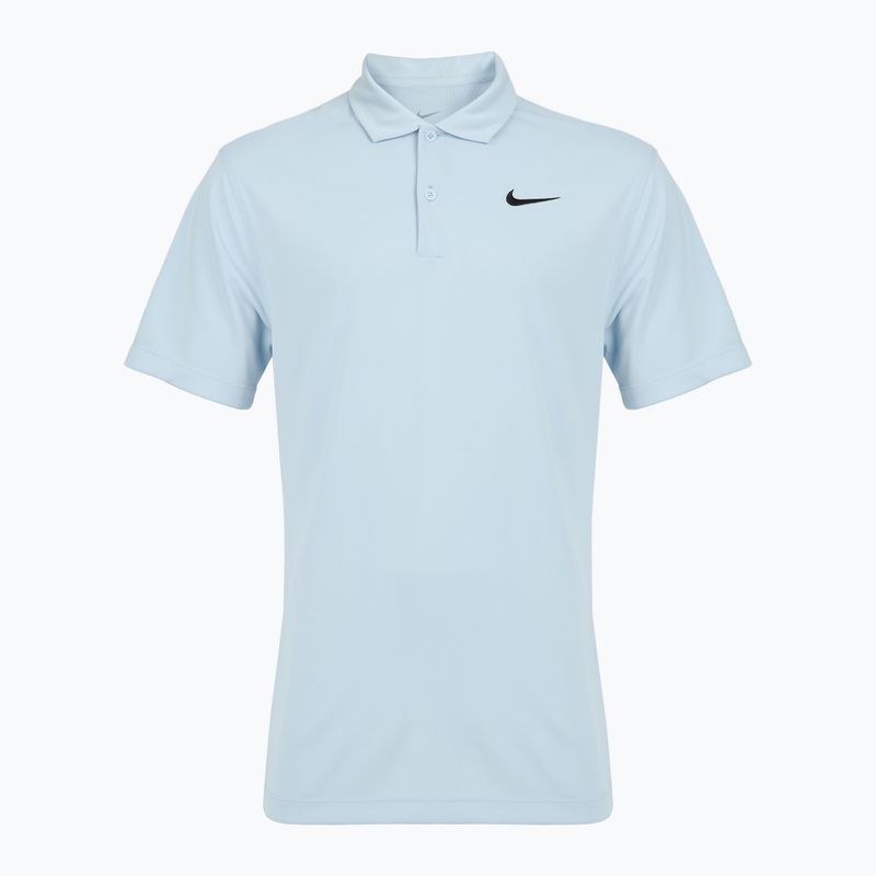 Koszulka tenisowa męska Nike Court Dri-Fit Polo Solid celestine blue/black 7