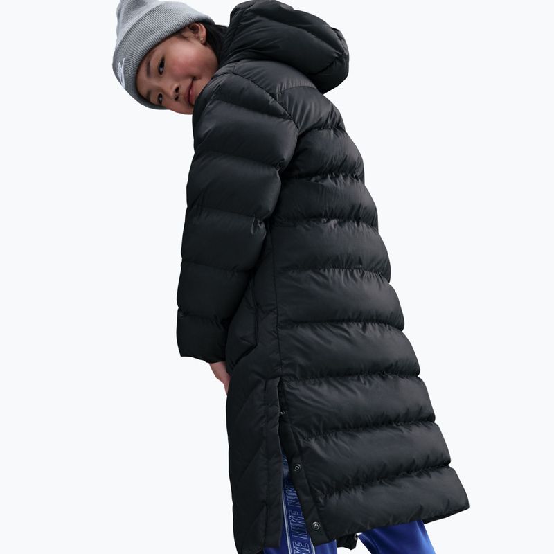 Płaszcz ocieplany dziecięcy Nike Sportswear All Day Play black/white 5