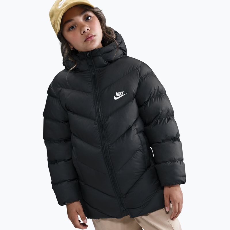 Kurtka ocieplana dziecięca Nike Sportswear All Day Play black/white 2
