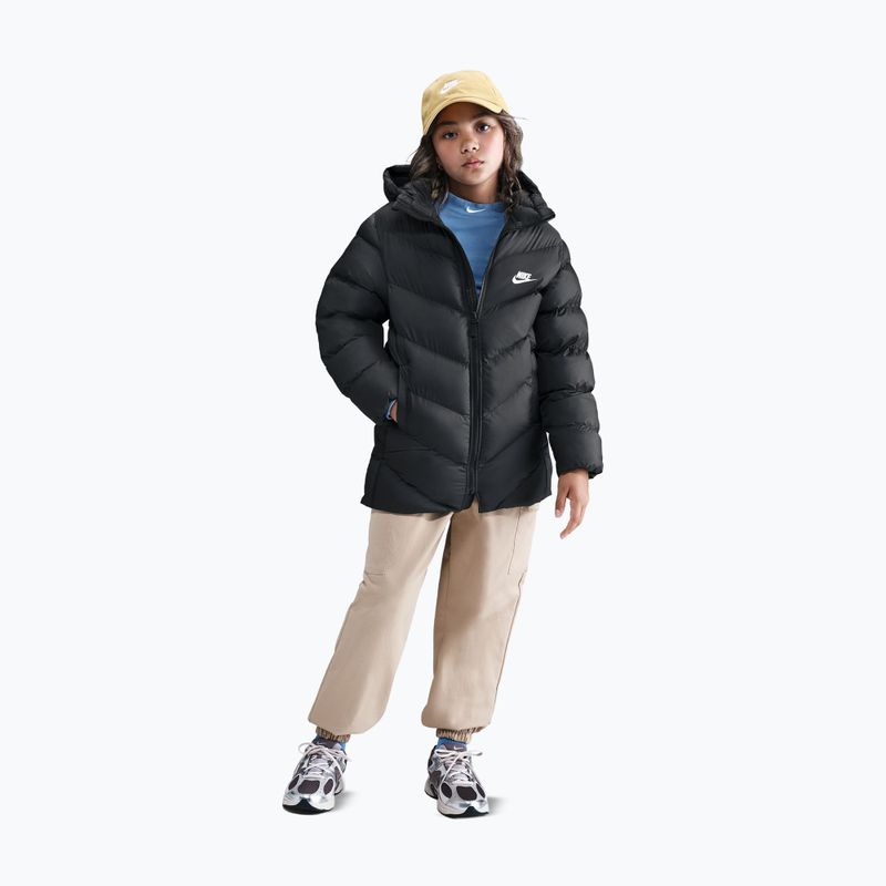 Kurtka ocieplana dziecięca Nike Sportswear All Day Play black/white 3