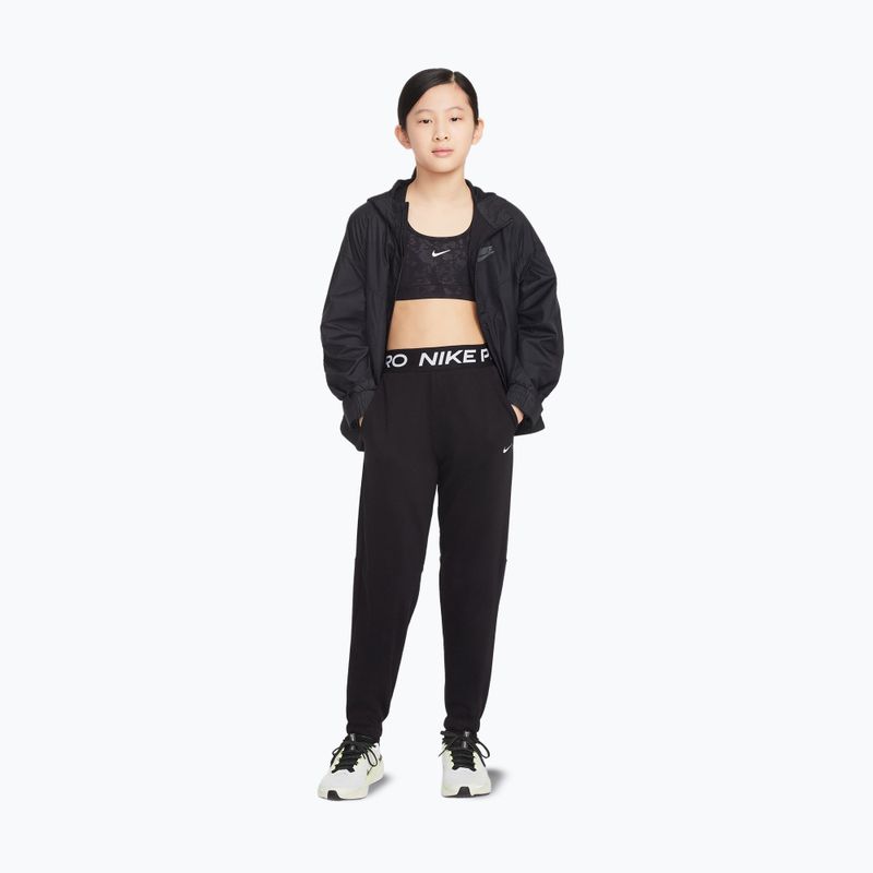 Spodnie dziecięce Nike Pro Fleece black/black/black/white 2