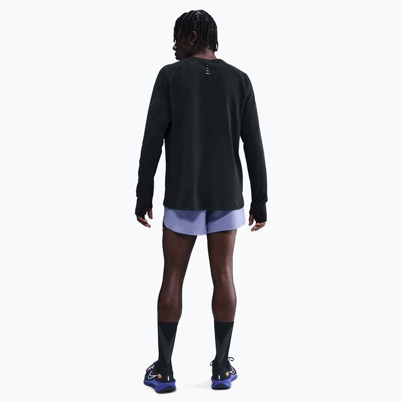 Longsleeve do biegania męski Nike Stride Dri-Fit Waffle Crew black 2