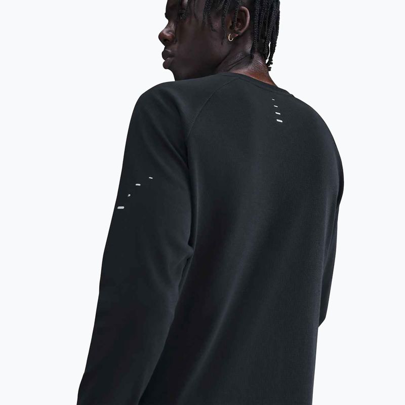 Longsleeve do biegania męski Nike Stride Dri-Fit Waffle Crew black 4