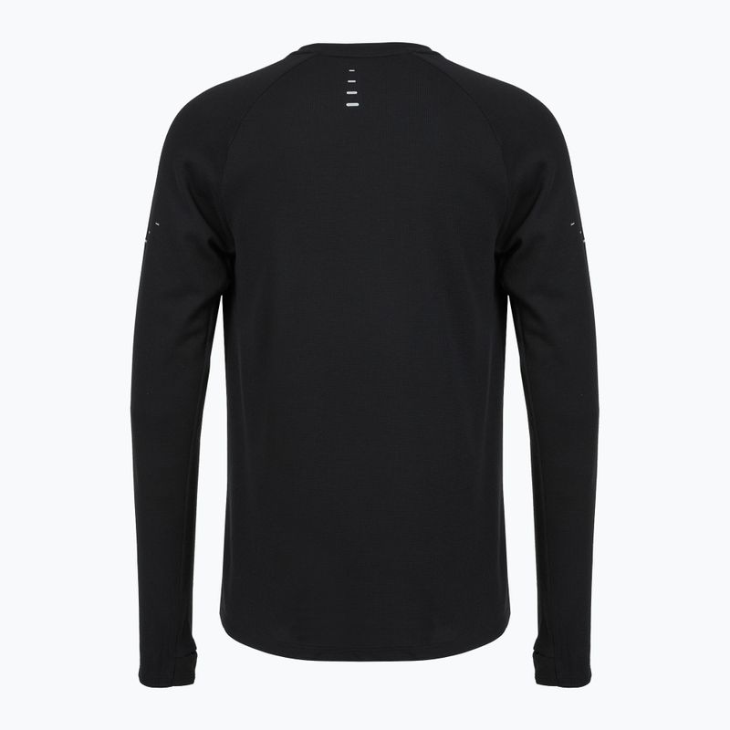 Longsleeve do biegania męski Nike Stride Dri-Fit Waffle Crew black 8