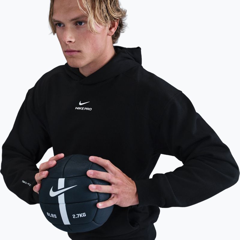 Bluza treningowa męska Nike Pro Dri-Fit Mid Layer Hoodie black/white 5