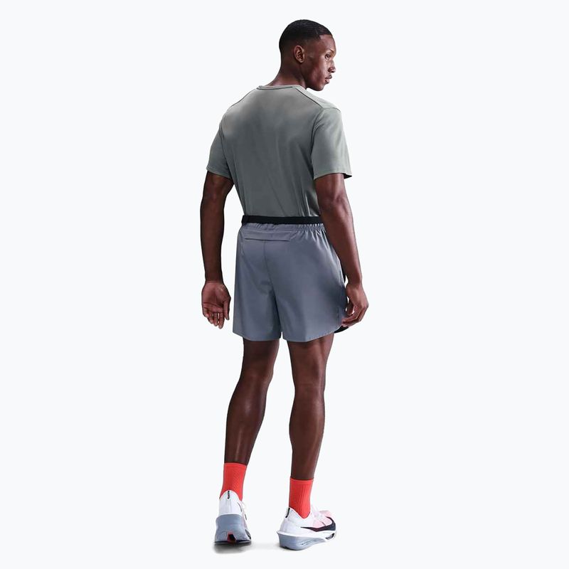 Koszulka do biegania męska Nike Miler Dri-Fit UV smoke grey 3