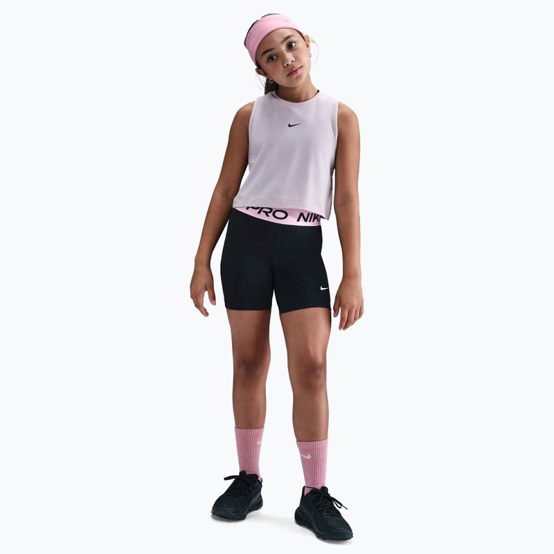 Spodenki dziecięce Nike Pro Dri-Fit 5" black/med soft pink/white 2