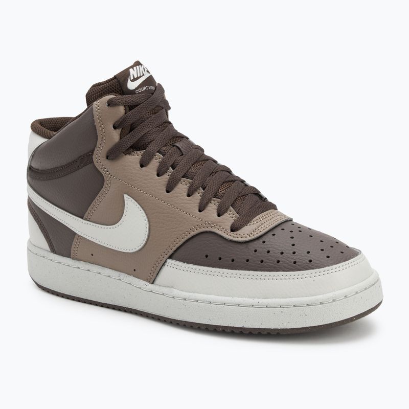 Buty męskie Nike Court Vision Mid Next Nature baroque brown/mink brown/light bone