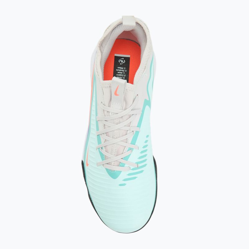 Buty piłkarskie dziecięce Nike United Phantom 6 Low Academy Jr TF pistachio frost/hyper orange 5