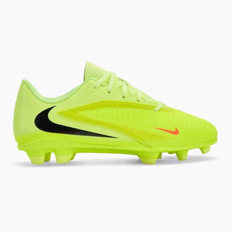 Buty piłkarskie dziecięce Nike Phantom 6 Low Club MG hyper crimson/limelight/black 2