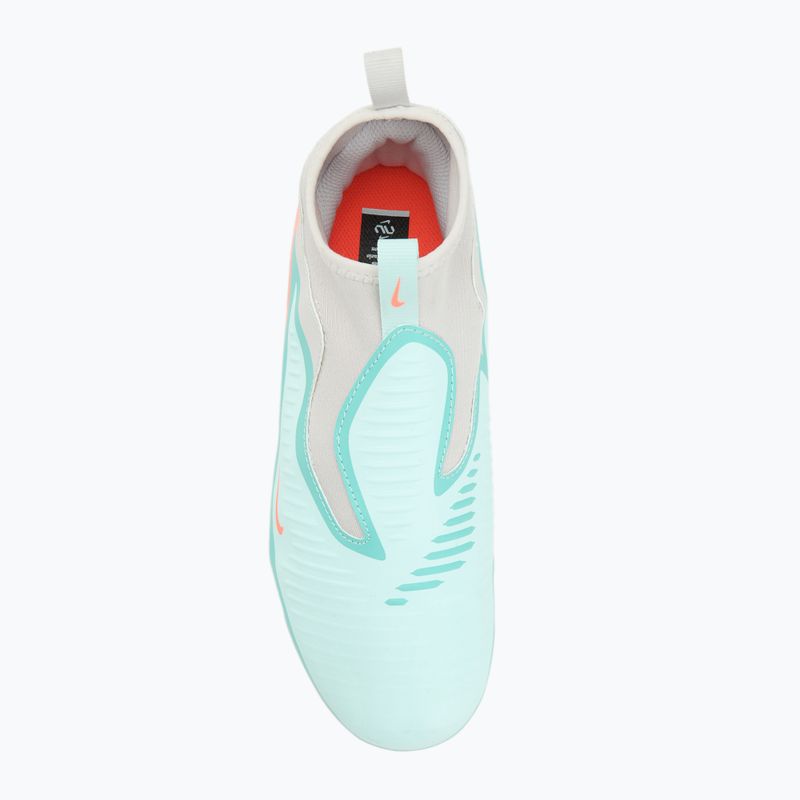 Buty piłkarskie dziecięce Nike United Phantom 6 High Academy Jr FG/MG pistachio frost/hyper orange 5
