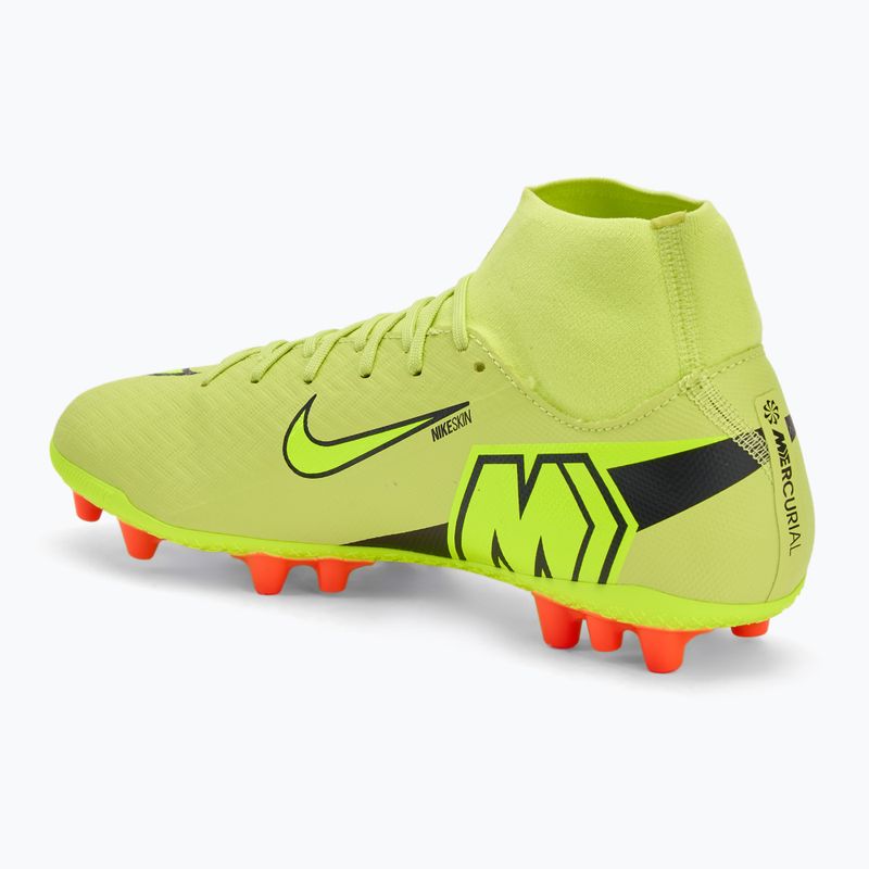 Buty piłkarskie męskie Nike Mercurial Superfly 10 Academy AG limelight/hyper crimson/volt 3