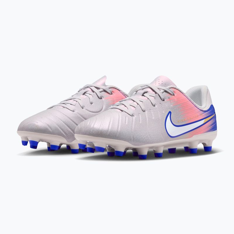 Buty piłkarskie dziecięce Nike United Tiempo Legend 10 Academy Jr FG/MG vast grey/racer blue 3