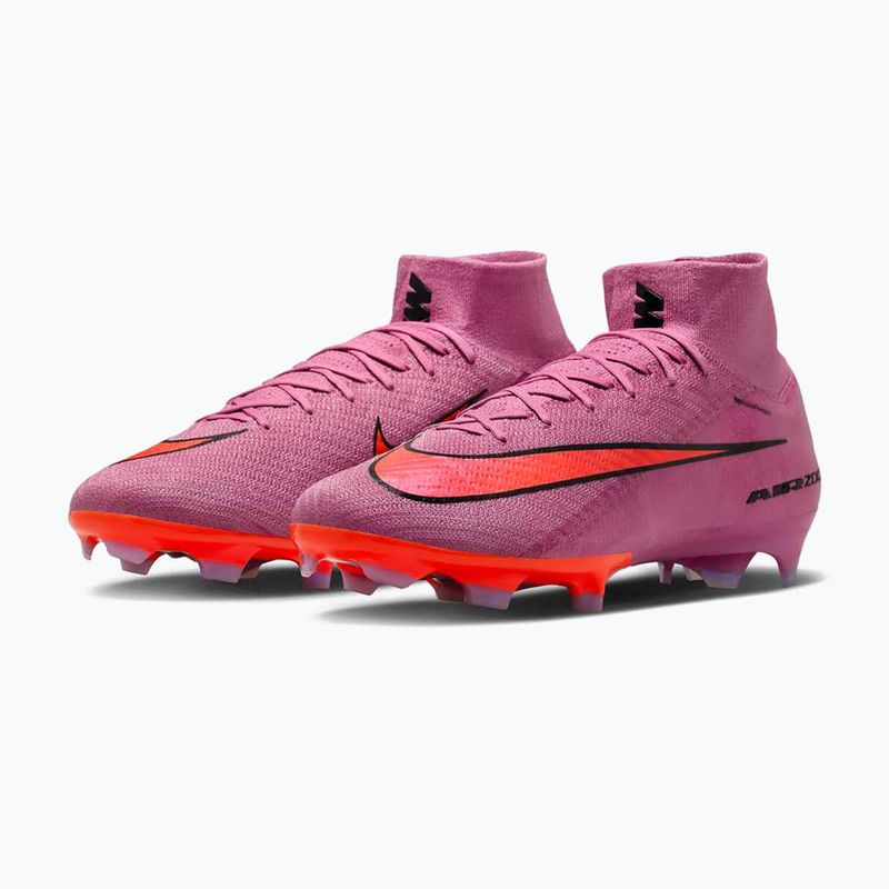 Buty piłkarskie męskie Nike Mercurial Superfly 10 Elite FG magic flamingo/black/total crimson 3