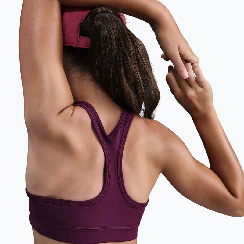 Biustonosz treningowy dziecięcy Nike Swoosh bordeaux/white 4