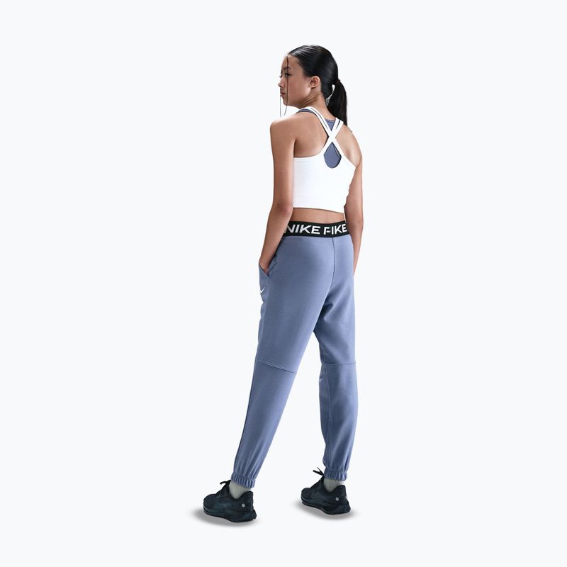 Spodnie dziecięce Nike Pro Fleece Dri-Fit world indigo/world indigo/black/white 3