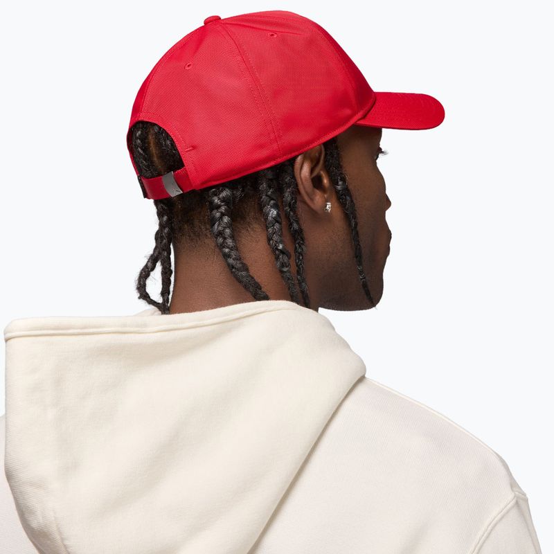 Czapka z daszkiem  Jordan Rise Structured Metal Jumpman gym red/r511 6