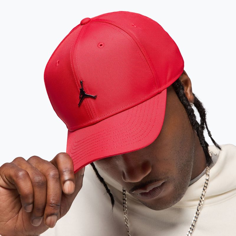 Czapka z daszkiem  Nike Jordan Rise Structured Metal Jumpman gym red/r511 8
