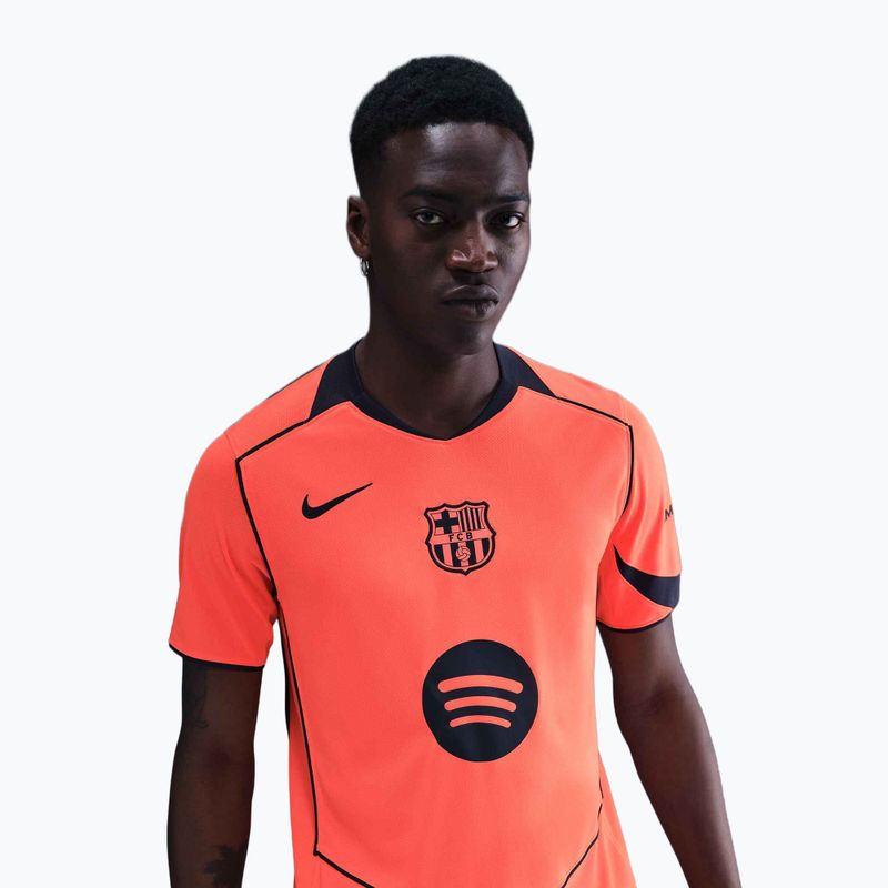 Koszulka piłkarska męska Nike FC Barcelona 2025/26 Stadium Third bright mango/midnight navy/midnight navy 4