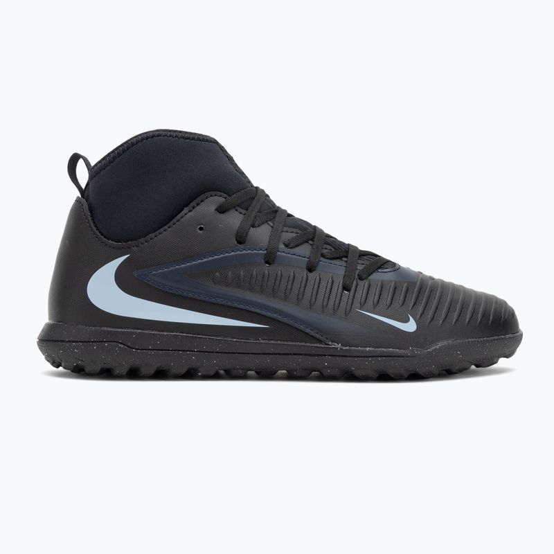 Buty piłkarskie dziecięce Nike Phantom 6 High Club Jr TF black/black 2