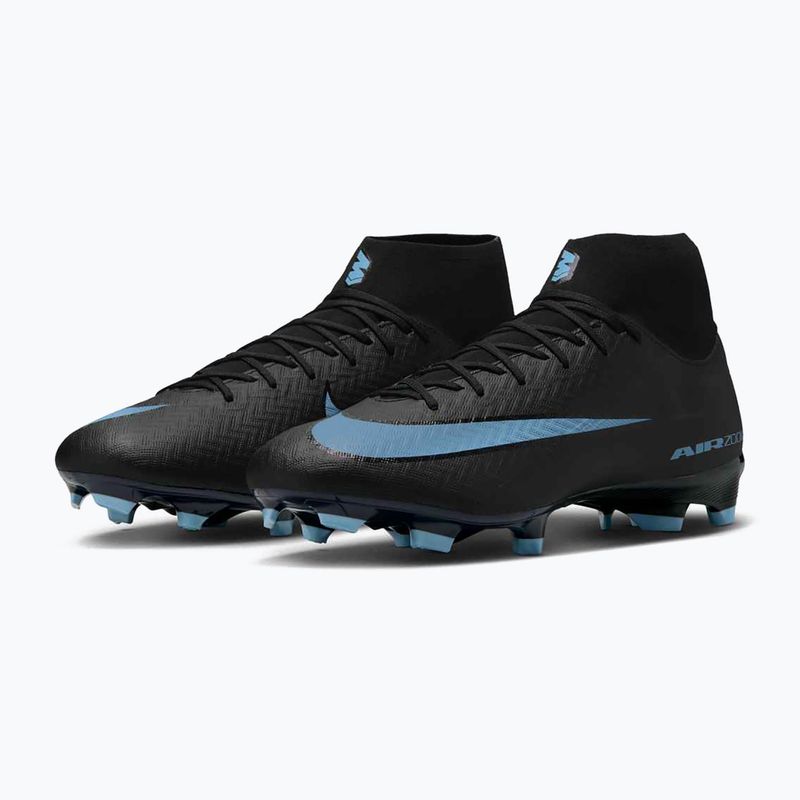 Buty piłkarskie męskie Nike Mercurial Superfly 10 Academy MG black/ice blue 3