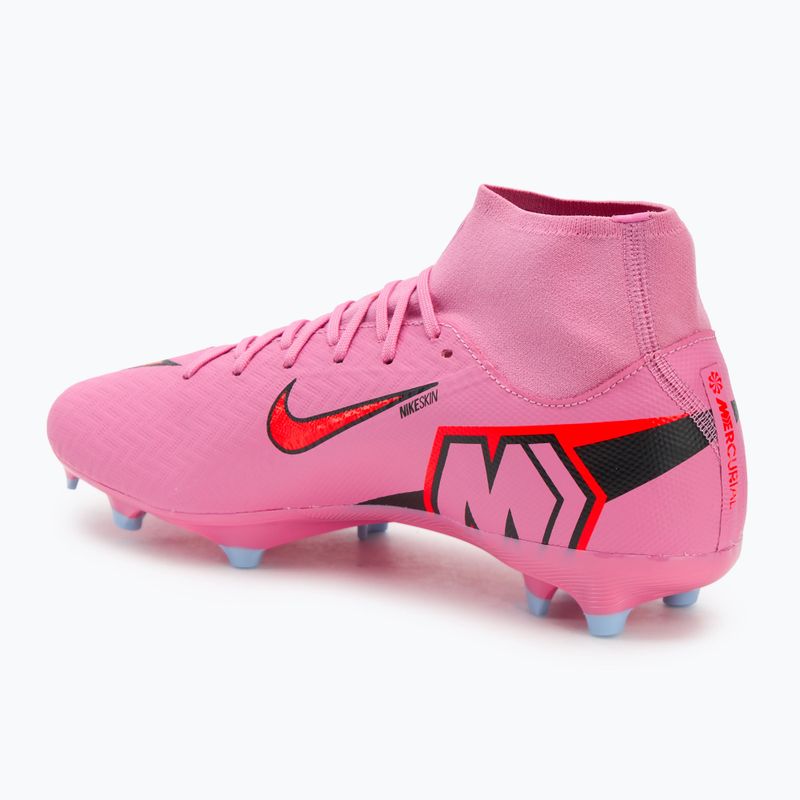 Buty piłkarskie męskie Nike Mercurial Superfly 10 Academy MG magic flamingo/black/total crimson 3
