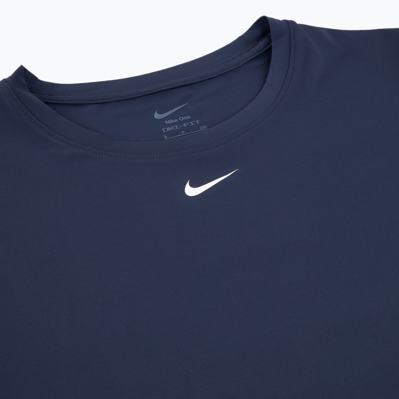 Koszulka treningowa damska Nike One Classic Dri-Fit midnight navy/white 6