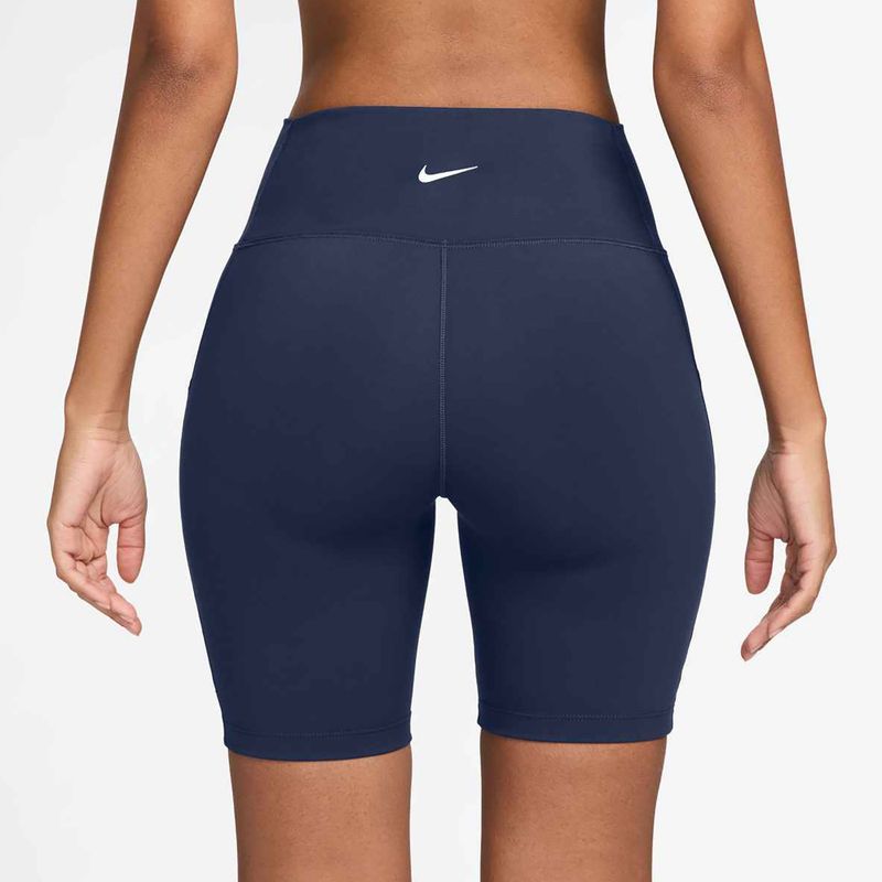 Spodenki damskie Nike One High Waisted 8" Biker midnight navy 2