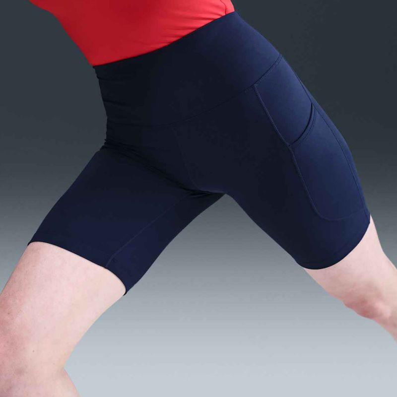 Spodenki damskie Nike One High Waisted 8" Biker midnight navy 11