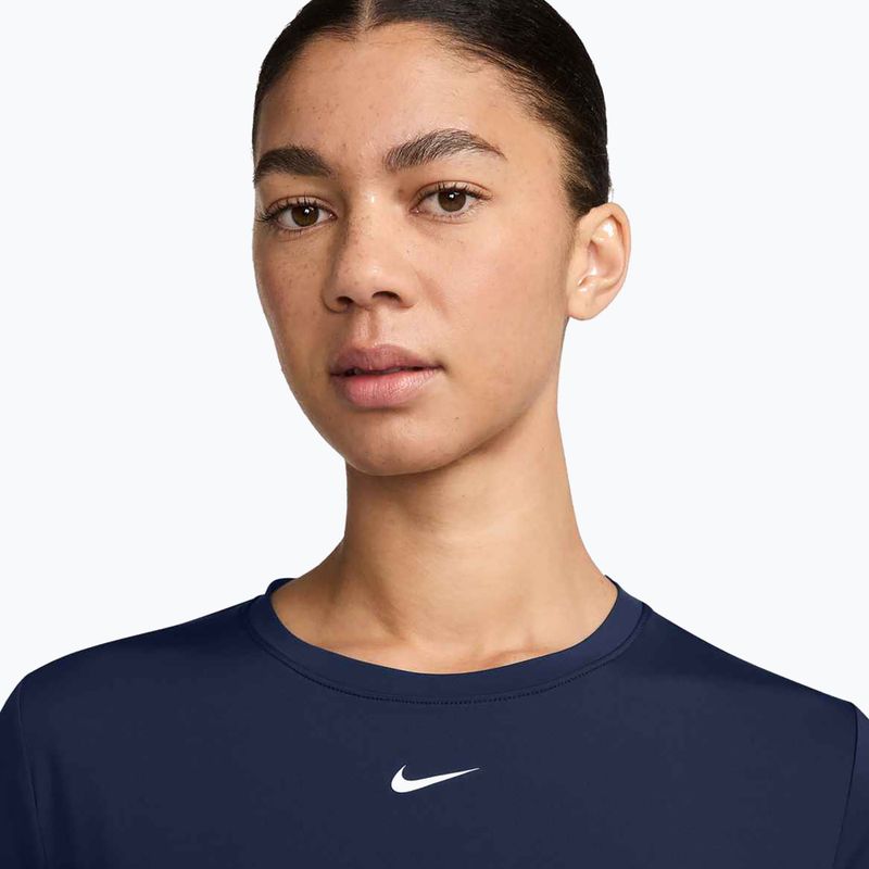 Koszulka treningowa damska Nike One Classic Dri-Fit midnight navy/white 3