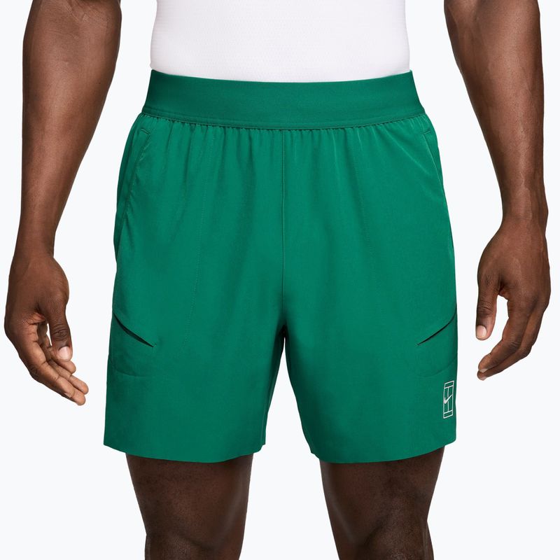 Spodenki tenisowe męskie Nike Court Dri-Fit Advantage 6" malachite/white
