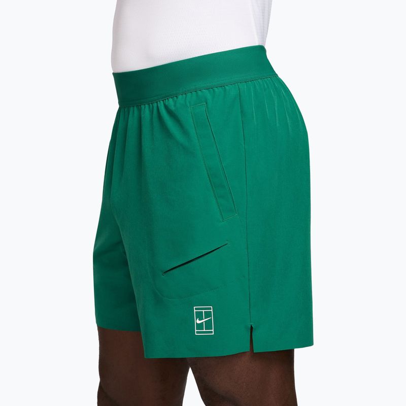 Spodenki tenisowe męskie Nike Court Dri-Fit Advantage 6" malachite/white 3