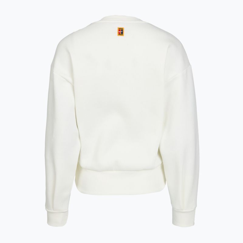 Bluza damska Nike Court Collection French Terry Crew Neck sail/midnight navy 5
